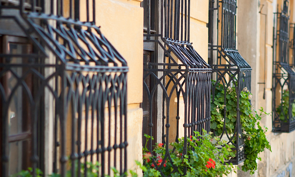 metal window guards, bollards and barriers